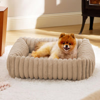 HKM-4467261 Cozy Winter Cat and Dog Bed - Soft Pet Mat with Cushioned Support in Multiple Sizes