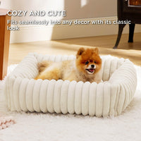 HKM-4467261 Cozy Winter Cat and Dog Bed - Soft Pet Mat with Cushioned Support in Multiple Sizes