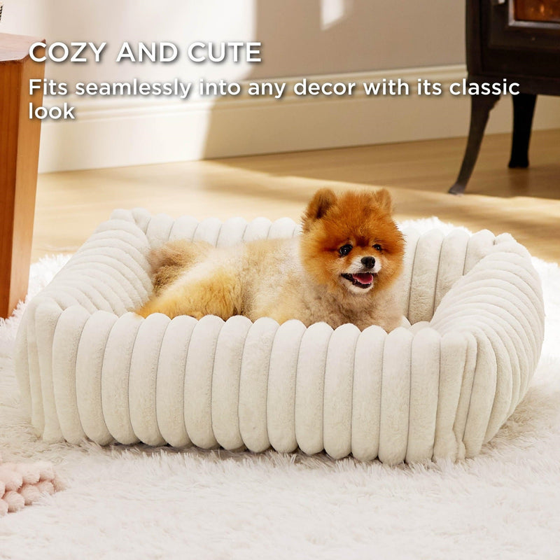 HKM-4467261 Cozy Winter Cat and Dog Bed - Soft Pet Mat with Cushioned Support in Multiple Sizes