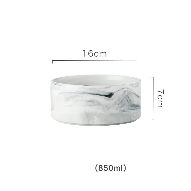HKM-4467389 Dual Ceramic Cat Bowl Set - Pottery Pet Feeding & Drinking Bowls in Various Colors