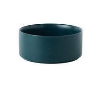 HKM-4467389 Dual Ceramic Cat Bowl Set - Pottery Pet Feeding & Drinking Bowls in Various Colors