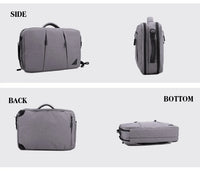 HKM-446739 Waterproof Large Capacity Polyester Laptop Briefcase for Men, Stylish Notebook Shoulder Bag