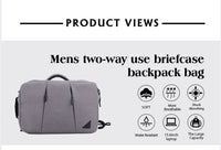 HKM-446739 Waterproof Large Capacity Polyester Laptop Briefcase for Men, Stylish Notebook Shoulder Bag