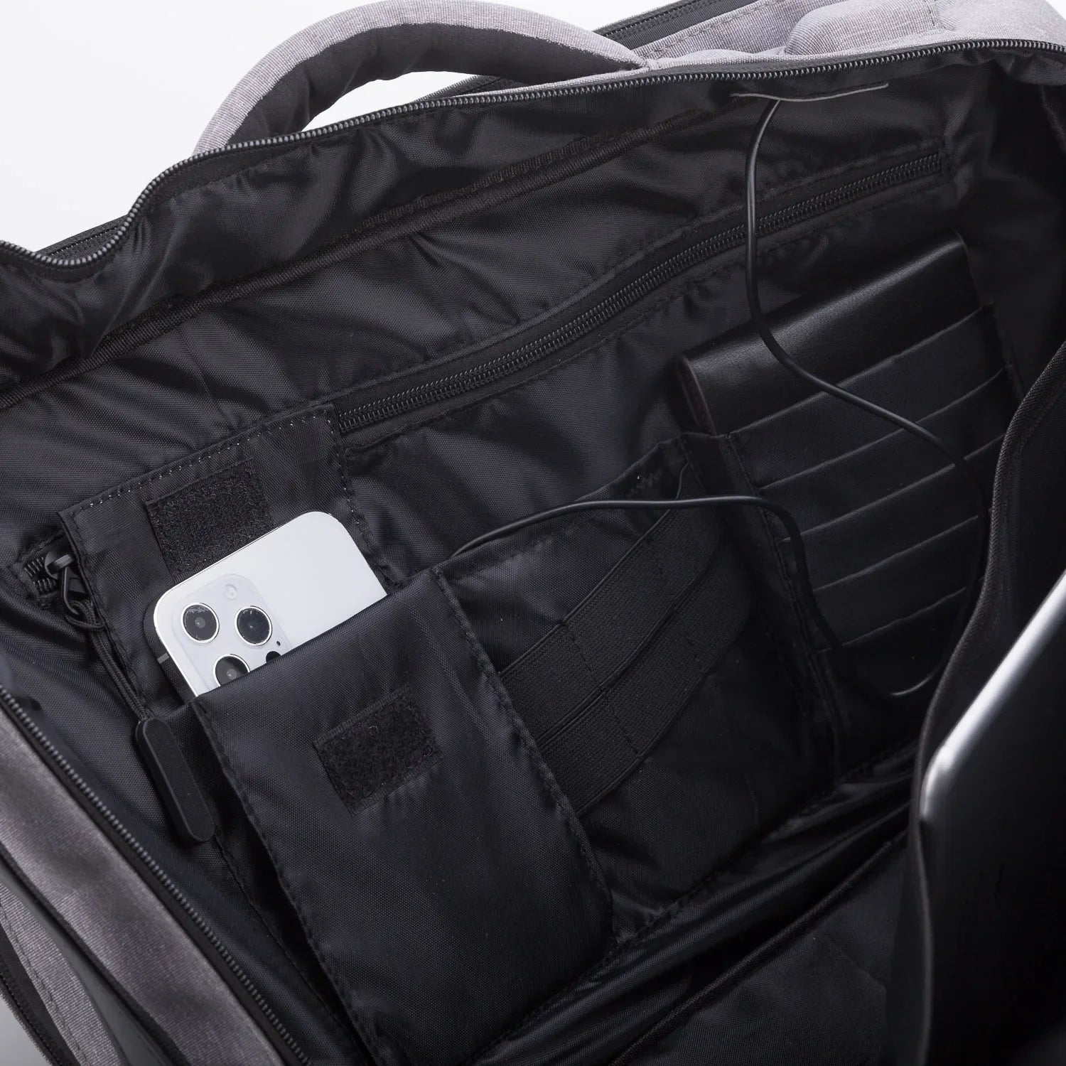 HKM-446739 Waterproof Large Capacity Polyester Laptop Briefcase for Men, Stylish Notebook Shoulder Bag