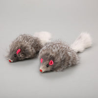 HKM-446803 Cat Toy Large Rabbit Fur Mouse Pet Toy Plush Mouse Cat Teaser Toy