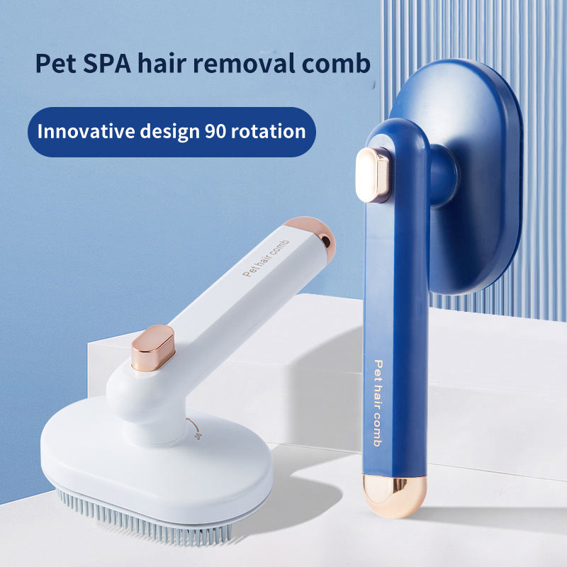 HKM-4468797 High-Density Needle Pet Grooming Comb for Dogs and Cats - Self-Cleaning Brush in Multiple Colors