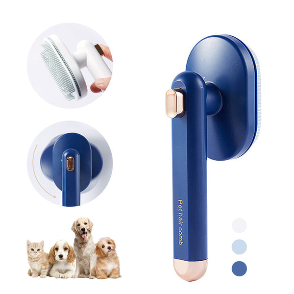 HKM-4468797 High-Density Needle Pet Grooming Comb for Dogs and Cats - Self-Cleaning Brush in Multiple Colors