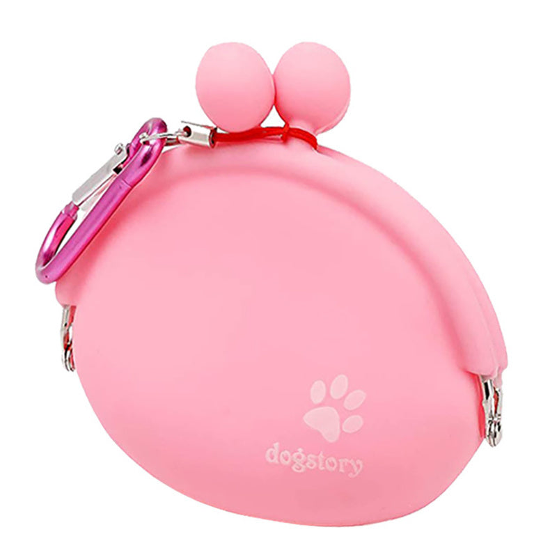 HKM-4470461 Silicone Dog Treat Pouch - Portable Training Snack Bag for Pet Walking and Outdoor Activities