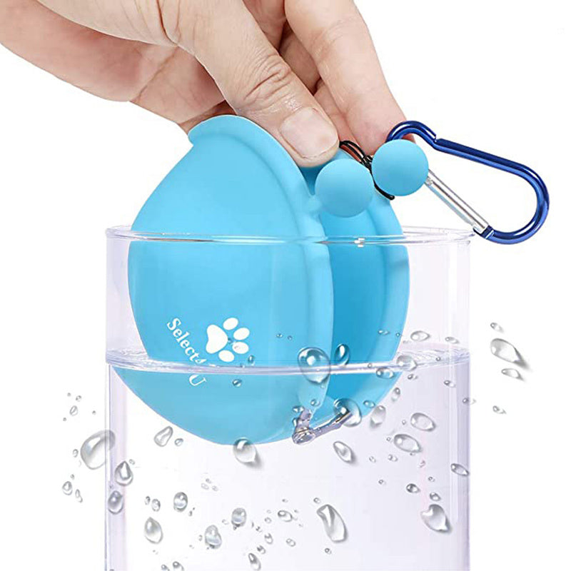 HKM-4470461 Silicone Dog Treat Pouch - Portable Training Snack Bag for Pet Walking and Outdoor Activities
