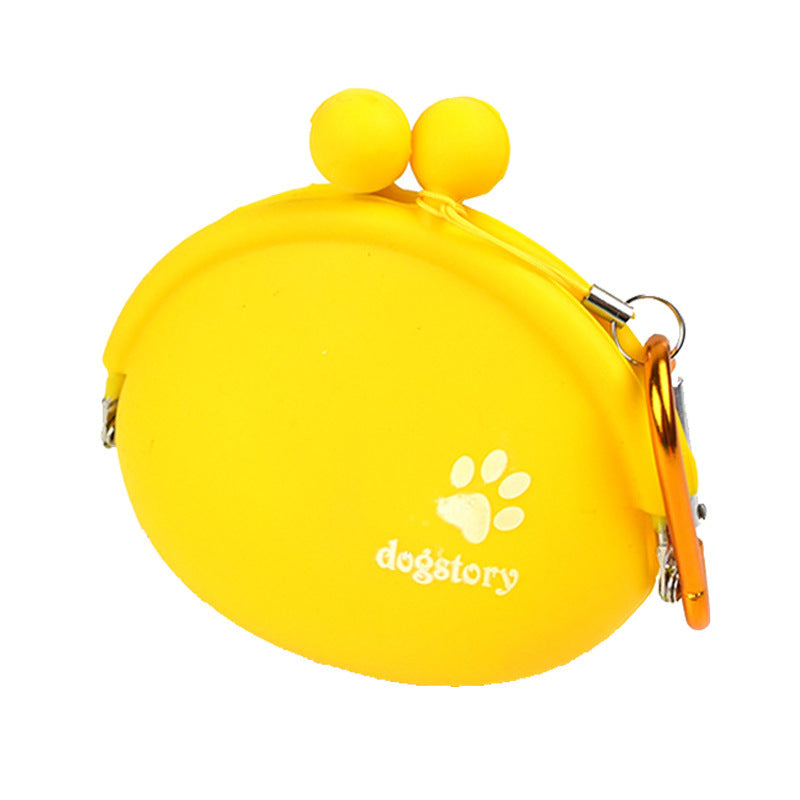 HKM-4470461 Silicone Dog Treat Pouch - Portable Training Snack Bag for Pet Walking and Outdoor Activities