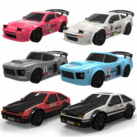 HKM-447187 Remote Control 1/24 Scale Four Wheel Drive Drift Car with Lights - Perfect Gift for Kids