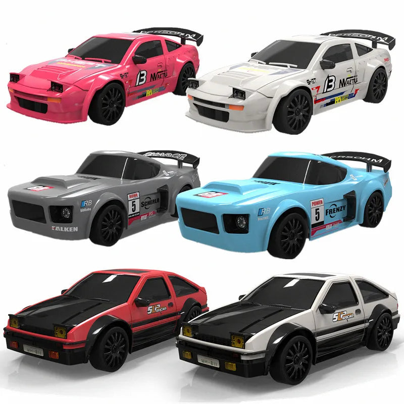 HKM-447187 Remote Control 1/24 Scale Four Wheel Drive Drift Car with Lights - Perfect Gift for Kids