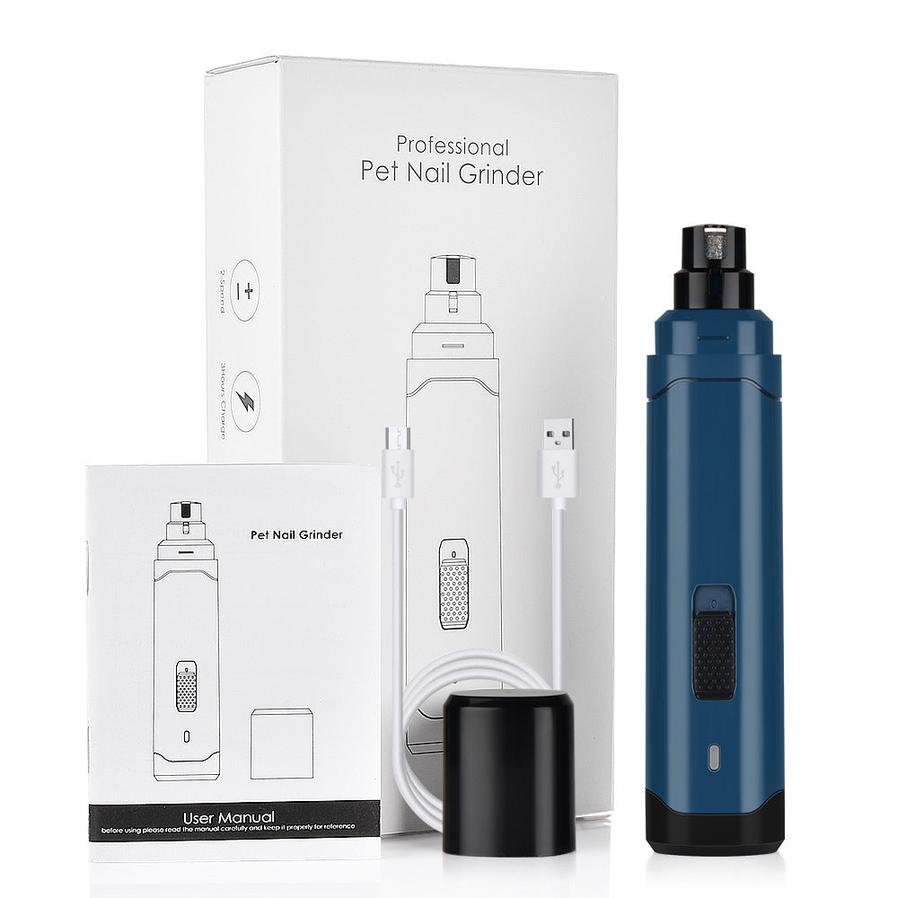 HKM-447251 Automatic Pet Nail Polisher for Cats and Dogs - USB Rechargeable Nail Clipper with Dual Speed Settings