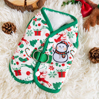 HKM-4473533 Festive Pet Sweater for Autumn and Winter with Elk and Christmas Designs in Multiple Sizes