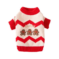 HKM-4473533 Festive Pet Sweater for Autumn and Winter with Elk and Christmas Designs in Multiple Sizes