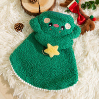 HKM-4473533 Festive Pet Sweater for Autumn and Winter with Elk and Christmas Designs in Multiple Sizes
