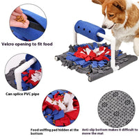 HKM-4473789 Blue Dog Food Leakage Smell Educational Pet Toy Made of Durable Polyester