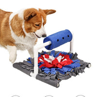 HKM-4473789 Blue Dog Food Leakage Smell Educational Pet Toy Made of Durable Polyester
