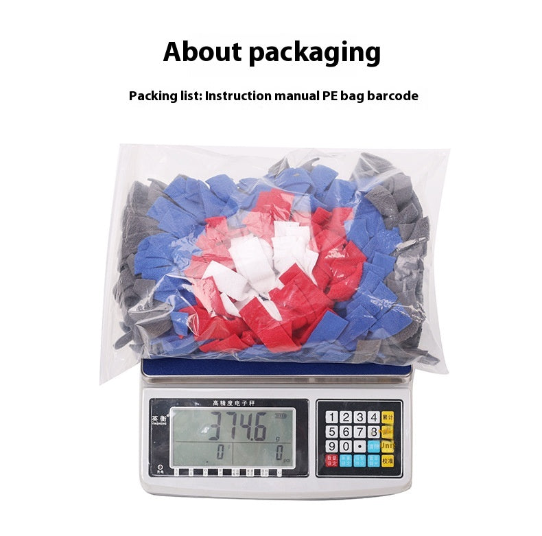HKM-4473789 Blue Dog Food Leakage Smell Educational Pet Toy Made of Durable Polyester