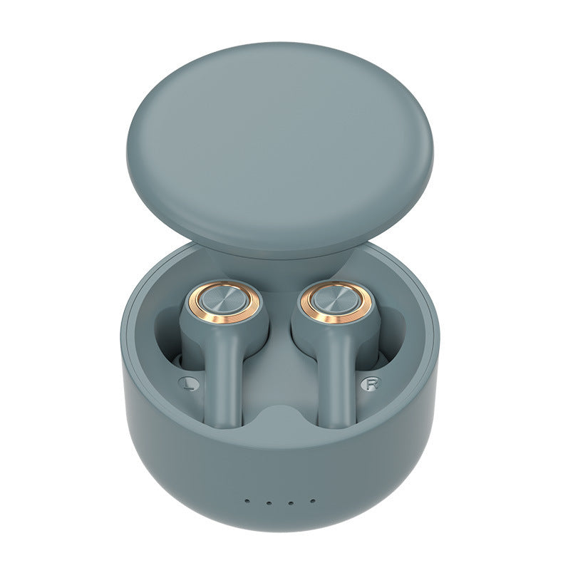HKM-447379 True Wireless Bluetooth Headset with Heavy Bass, Stereo Sound, and Multi-Point Connection
