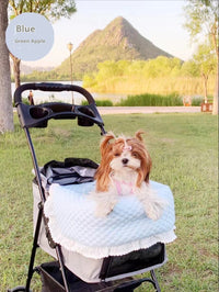 HKM-4475197 Washable Pet Stroller Cushion Set with Removable Pad and Pillow for Cats and Dogs in Various Designs