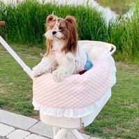 HKM-4475197 Washable Pet Stroller Cushion Set with Removable Pad and Pillow for Cats and Dogs in Various Designs