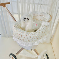 HKM-4475197 Washable Pet Stroller Cushion Set with Removable Pad and Pillow for Cats and Dogs in Various Designs