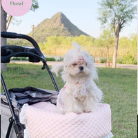 HKM-4475197 Washable Pet Stroller Cushion Set with Removable Pad and Pillow for Cats and Dogs in Various Designs