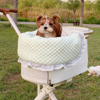 HKM-4475197 Washable Pet Stroller Cushion Set with Removable Pad and Pillow for Cats and Dogs in Various Designs