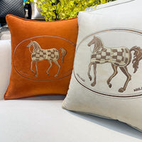 HKM-447571 Fashionable Hot Stamping Embroidered Cushion Pillowcase - 45x45 cm