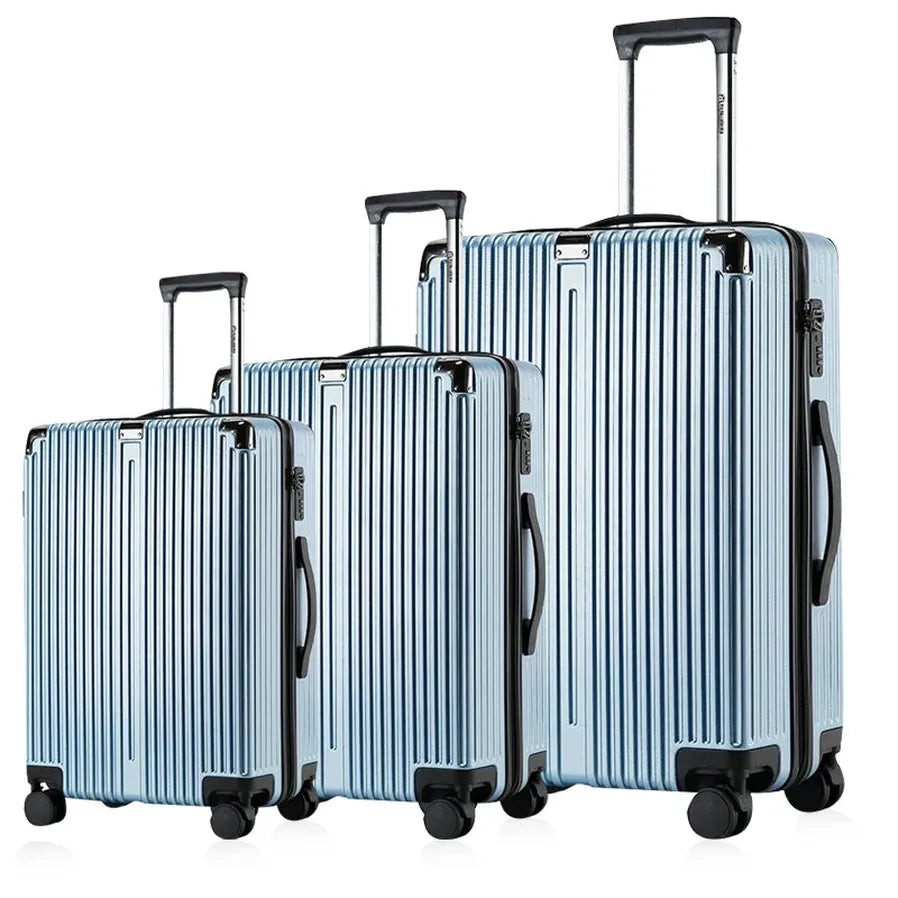 HKM-447571 Three-Piece Spinner Luggage Set with Matching Carry-On Bag
