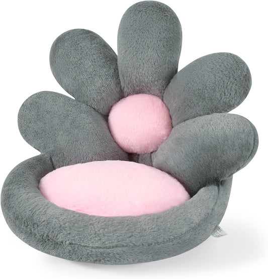 HKM-4476221 Floral-Shaped Nesting Cushion for Comfort and Relaxation - 19 Inch Plush Floor Pillow for Gaming and Office Use