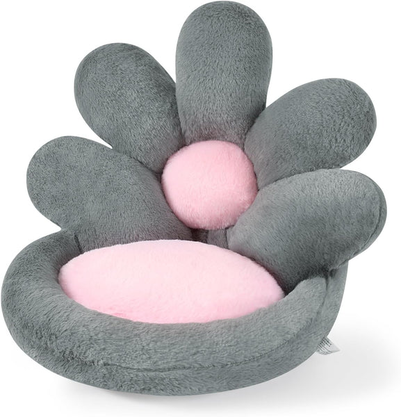 HKM-4476221 Floral-Shaped Nesting Cushion for Comfort and Relaxation - 19 Inch Plush Floor Pillow for Gaming and Office Use