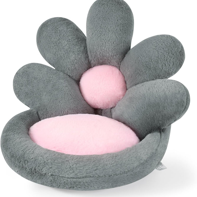 HKM-4476221 Floral-Shaped Nesting Cushion for Comfort and Relaxation - 19 Inch Plush Floor Pillow for Gaming and Office Use