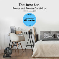HKM-4476243 630 Mid-Size Whole Room Air Circulator Fan, 3-Speed, Adjustable Tilt Head, 9 in, Black