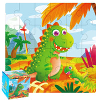 HKM-447635 24-Piece Wooden Jigsaw Puzzle for Early Childhood Education – Classic Montessori Toy for Babies, Kids, Boys and Girls