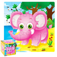HKM-447635 24-Piece Wooden Jigsaw Puzzle for Early Childhood Education – Classic Montessori Toy for Babies, Kids, Boys and Girls