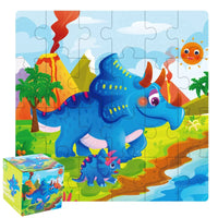 HKM-447635 24-Piece Wooden Jigsaw Puzzle for Early Childhood Education – Classic Montessori Toy for Babies, Kids, Boys and Girls