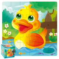 HKM-447635 24-Piece Wooden Jigsaw Puzzle for Early Childhood Education – Classic Montessori Toy for Babies, Kids, Boys and Girls