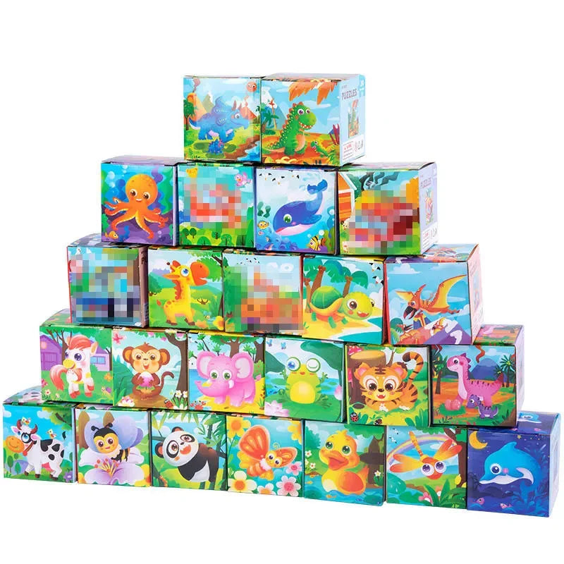 HKM-447635 24-Piece Wooden Jigsaw Puzzle for Early Childhood Education – Classic Montessori Toy for Babies, Kids, Boys and Girls