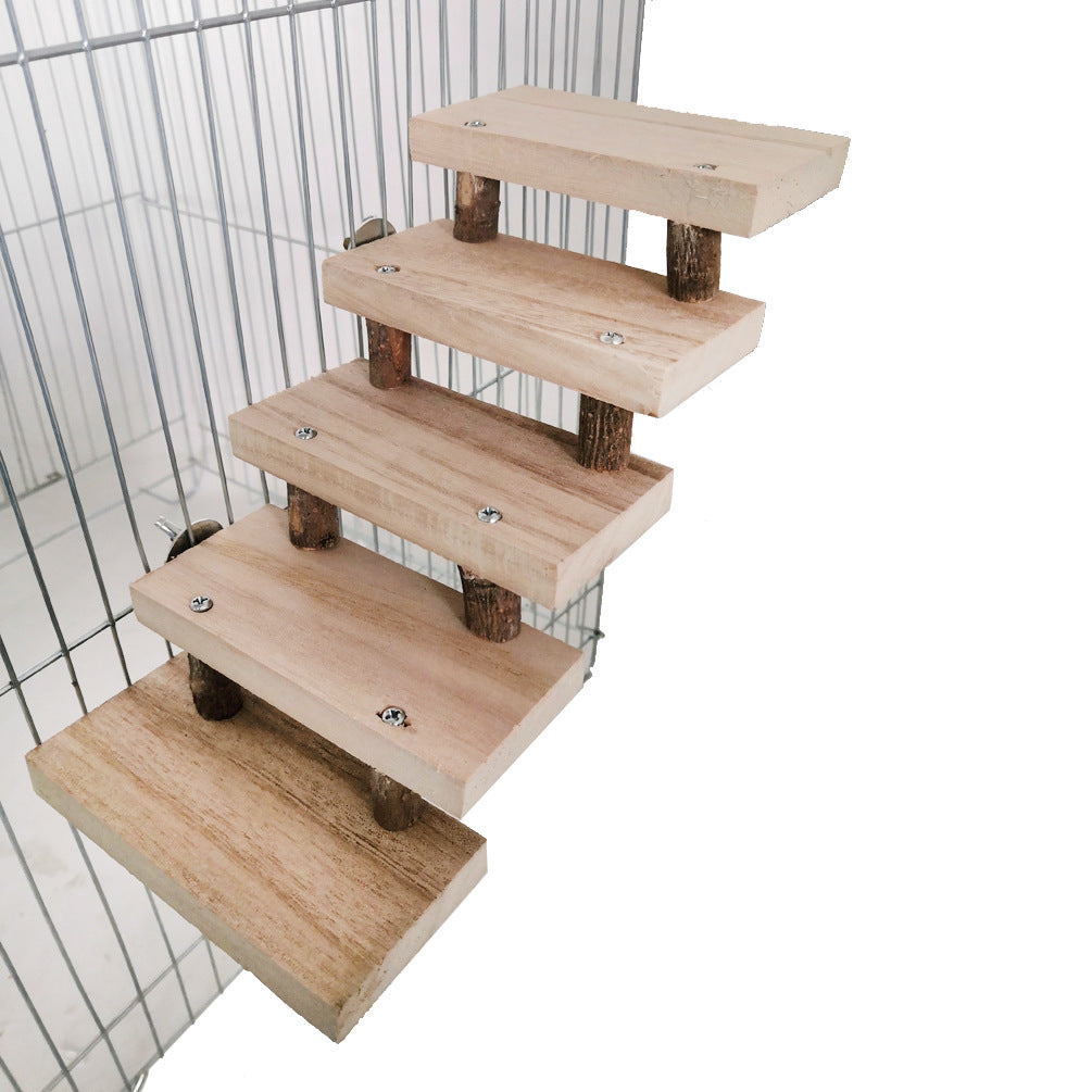HKM-4477117 Wooden Log Stairs Pet Toy for Engaging Play and Exercise