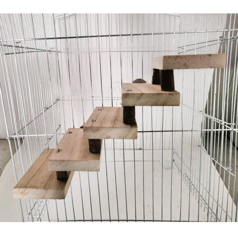 HKM-4477117 Wooden Log Stairs Pet Toy for Engaging Play and Exercise