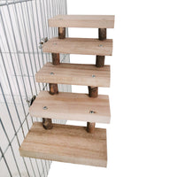 HKM-4477117 Wooden Log Stairs Pet Toy for Engaging Play and Exercise