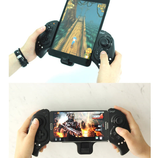 HKM-447827 Wireless Bluetooth Game Controller with Telescopic Stand for Mobile Devices and Tablets, Compatible with Android and iOS
