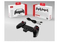 HKM-447827 Wireless Bluetooth Game Controller with Telescopic Stand for Mobile Devices and Tablets, Compatible with Android and iOS