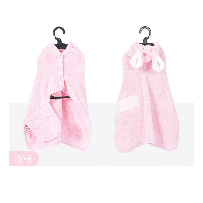 HKM-4478397 Universal Breathable Bathrobe for Pets - Comfortable and Absorbent Drying Towel for Cats and Dogs