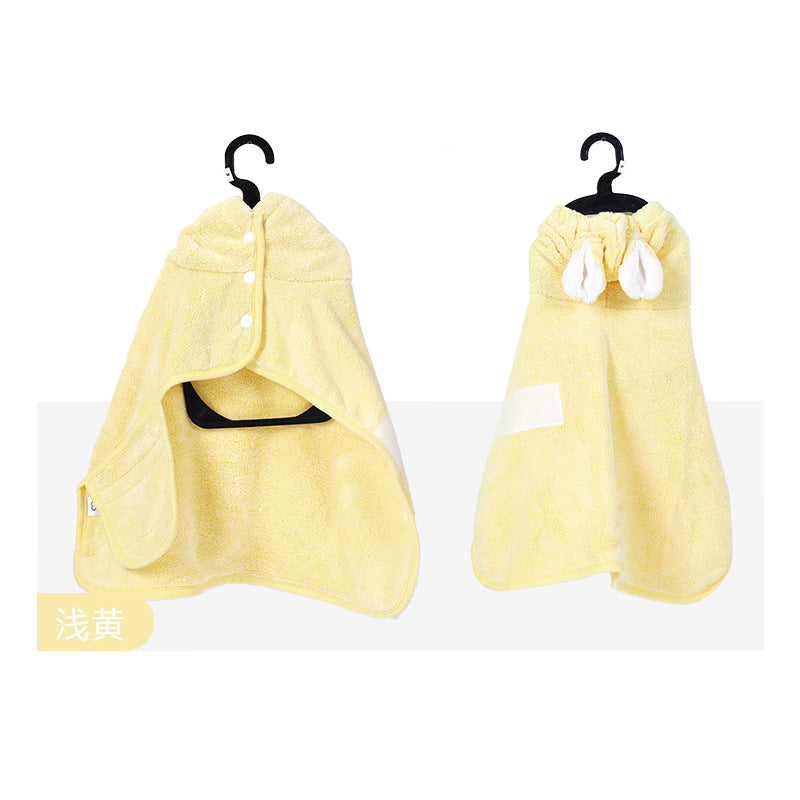 HKM-4478397 Universal Breathable Bathrobe for Pets - Comfortable and Absorbent Drying Towel for Cats and Dogs
