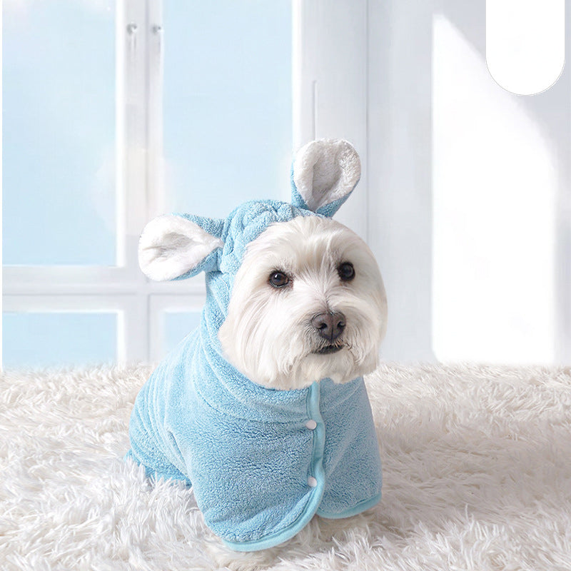 HKM-4478397 Universal Breathable Bathrobe for Pets - Comfortable and Absorbent Drying Towel for Cats and Dogs