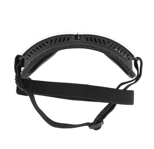 HKM-4479549 Windproof Sunscreen Goggles for Dogs - Black with Silver Lens, Stylish British Design