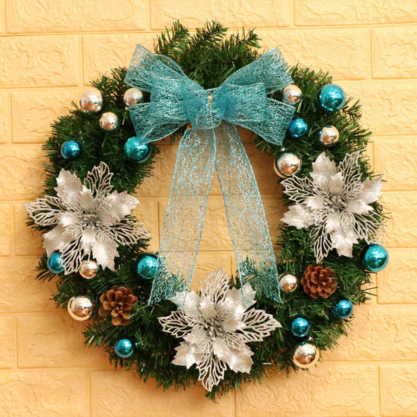 HKM-447955 Christmas Wreath Decorative Rattan Ring for Door and Window - Available in 40, 50, 60CM